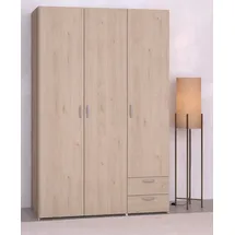 Parisot Kleiderschrank 3-türig Daily 12 120 x 185 cm Eiche braun
