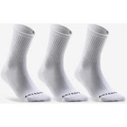 Tennissocken RS 100 High 3er-Pack weiss, EINHEITSFARBE, 39/42