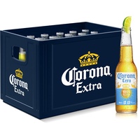 Corona Cero 0,0% Alkoholfrei Premium Lager Flaschenbier, MEHRWEG (24 x 0.355 l) im Kasten, Internationales alkoholfreies Lager Bier mit 100% natürlichen Zutaten, 24er Kiste