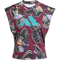 adidas Performance x Farm Training Tanktop Damen KB5567 - black/amazon red/energy ink M
