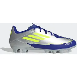 adidas F50 Club FG/MG Herren silver met./solar yellow/lucid blue 48