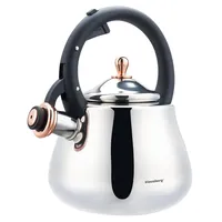Klausberg Stahlwasserkocher mit Pfeife 2,8L KLAUSBERG KB-7776