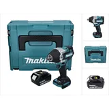 Makita DTW 700 G1J Akku Schlagschrauber 18 V 700 Nm 1/2" XPT Brushless + 1x Akku 6,0 Ah + Makpac - ohne Ladegerät