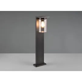 Trio Sockelleuchte Aluminium 65,0 cm inkl. Dämmerungssensor schwarz