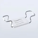 Basics - Verstellbarer Badewannensitz (mindestens 55 cm, maximal 70 cm), weiß, Maße 55-70 x 26 x 18,7 cm