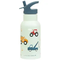 A Little Lovely Company Edelstahl-Trinkflasche Fahrzeuge Mehrfarbig 0,35 l