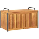 vidaXL Gartenbox 85x45x45/53 cm Massivholz Akazie und Stahl