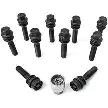 H&R Radschraube schwarz M14x1,5x54mm SW19 R14mm