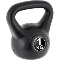 MAXXIVA® Kettlebell - 1-24 kg Gewichte - Kugelhantel Schwunghantel schwarz aus Beton mit Kunstoffummantelung - Training Zuhause (2, Kilogramm)
