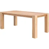 Siena Esstisch Massivholz, Größe wählbar, Eiche geölt, Größe Tischplatte:180 x 90 cm - Braun
