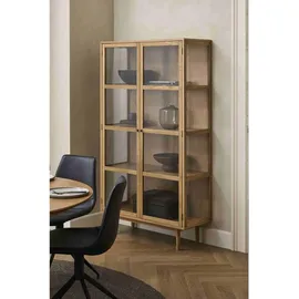 Furnhouse Vitrine 100 x 40 x 180 cm Braun