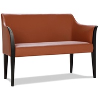 JVmoebel Sofa, Sofa Couch Design Couch Polster Leder Modern Zweisitzer Sitzer Bank 2 Sitzer braun
