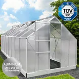 Brast Aluminium-Gewächshaus Alu HKP 6 mm 12,35 m2