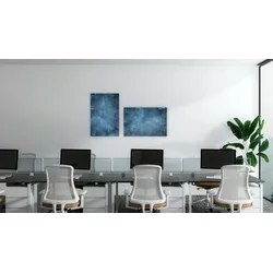 ALLboards Glasbild CLOUDY SKY, 60×40 cm + Zubehörset