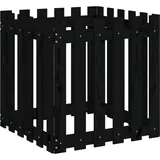 furnicato Hochbeet Pflanzkübel 60 x 60 x 60 cm Schwarz