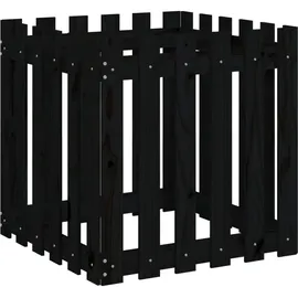 furnicato Hochbeet Pflanzkübel 60 x 60 x 60 cm Schwarz