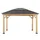 Sunjoy Zedernholz Gazebo BRURI & 336cm x 394cm, anthrazit