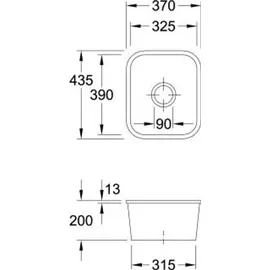 Villeroy & Boch Cisterna 45 crema + Handbetätigung