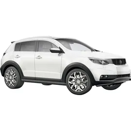 CARTREND Unitec Radzierblende Daytona 38 cm (15 Zoll) schwarz silber 4 Stück