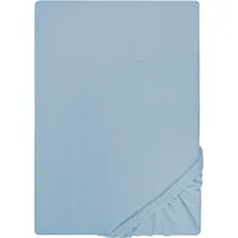 Castell Spannbettlaken Jersey 90 x 190- 100 x 200 cm blau