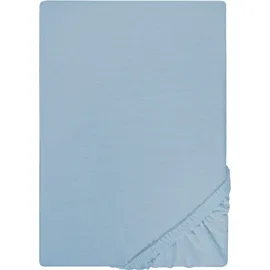Castell Spannbettlaken Jersey 90 x 190- 100 x 200 cm blau