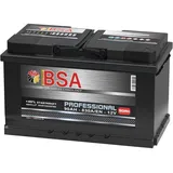 BSA PRO Autobatterie 90Ah 12V extrem Leistungsstark 830A/EN ersetzt 80Ah 85Ah