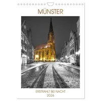 Calvendo Münster - erstrahlt bei Nacht (Wandkalender 2026 DIN