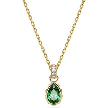 Swarovski Kette Chroma gold / grün / weiß