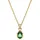 Swarovski Kette Chroma gold / grün / weiß