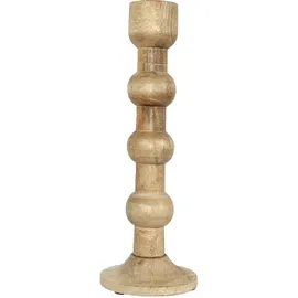 Boltze Kerzenständer-Set Bubbles Holz Braun