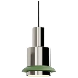 Chaumont Pendelleuchte Ø19xH28 Nickel/Green - DCW