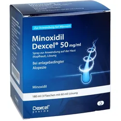 Minoxidil Dexcel 50mg/ml zur Anwendung auf der Kopfhaut Männer