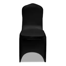 vidaXL Stretch-Stuhlhussen Schwarz 18 Stk.