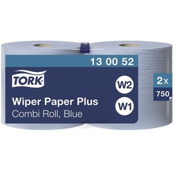 Tork Industrie-Wischtücher blau 2-lagig 24x34 cm (2x750 Blatt) blau, 24 cm