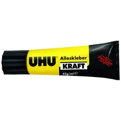 UHU Alleskleber Kraft FLEX + CLEAN, transparent, 42 g