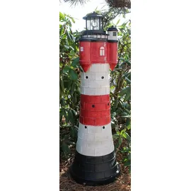 Westerholt Solar Leuchtturm Roter Sand Polyresin 78 cm inkl. LED weiß