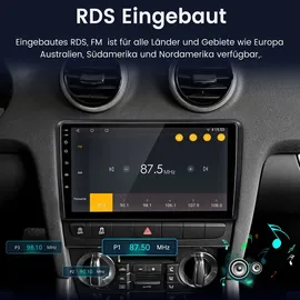 GABITECH 9 Zoll Android Autoradio GPS Navi für AUDI A3 2003-2013 Drahtlos Carplay und Android Auto