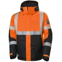 HELLY HANSEN Warnschutz Winterjacke "ICU" - 4XL - orange/schwarz
