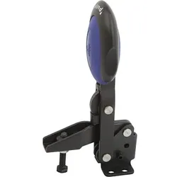 SCHNELLSPANNER VERTIKAL MIT SICHERHEITSVERRIEG., FUß WAAGRECHT, STAHL NITROCARBURIERT + OXIDIERT,