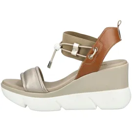 Nero Giardini Keilsandalette Damen Beige/Gold 38