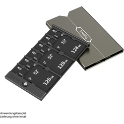 2832B Speicherkartenetui aus Aluminium für 3 SD- und 6 microSD-Karten