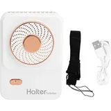 Wiederaufladbarer Nackenventilator Per Usb, 3 Geschwindigkeitsstufen, Tragbar Für Den Außenbereich – Weiß
