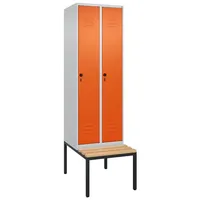 C+P Garderobenschrank ""Classic Plus"", Abteilbreite 30 cm, mit Sitzbank,
