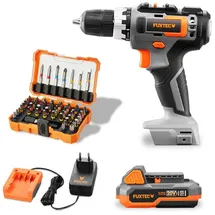 FUXTEC FX-E1BS20 inkl. 2 x 2,0 Ah + Bit-Set
