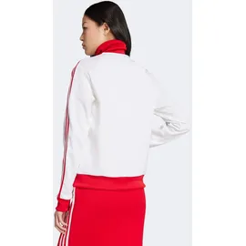 adidas Trainingsjacke ADIDAS ORIGINALS "CLASSIC TT", Damen, Gr. XL, rot (weiß, better scarlet), Obermaterial: 52% Baumwolle, 48% Polyester, normal, Jacken Trainingsjacke