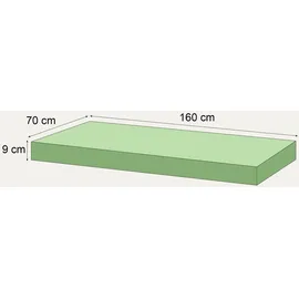 Hoppekids Komfortschaummatratze 70 x 160 cm H2 Baumwolle