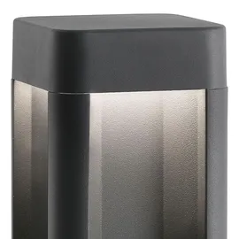 FARO Sockelleuchte Aluminium 20,5 cm inkl. LED-Lampe grau