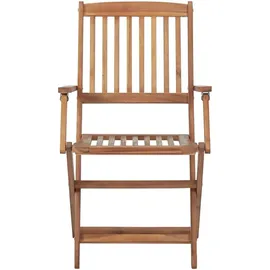 vidaXL Gartenstuhl klappbar 46,5 x 46,5 x 91 cm braun 8 St.