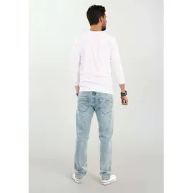 Alessandro Salvarini Comfort-fit-Jeans Blau W34L32