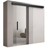 doporro Glasschiebetür Türen Schwarz Softclose-Automatik Schiebetür Schwebetür 90 cm x 205 cm